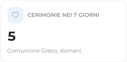 In primo piano, dalla home: cinque cerimonie nei prossimi sette giorni, la prima domani.
